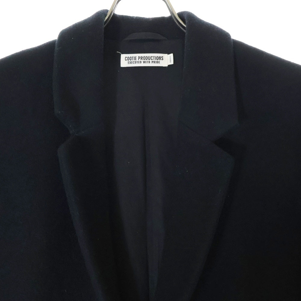 COOTIE PRODUCTIONS(クーティー プロダクションズ) Wool Mossa Chester Coat Short ウールチェスターコート ブラック CTE-19A213