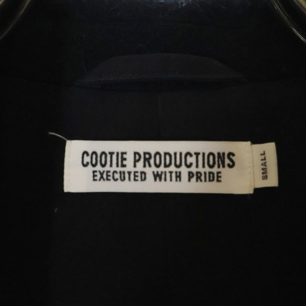 COOTIE PRODUCTIONS(クーティー プロダクションズ) Wool Mossa Chester Coat Short ウールチェスターコート ブラック CTE-19A213