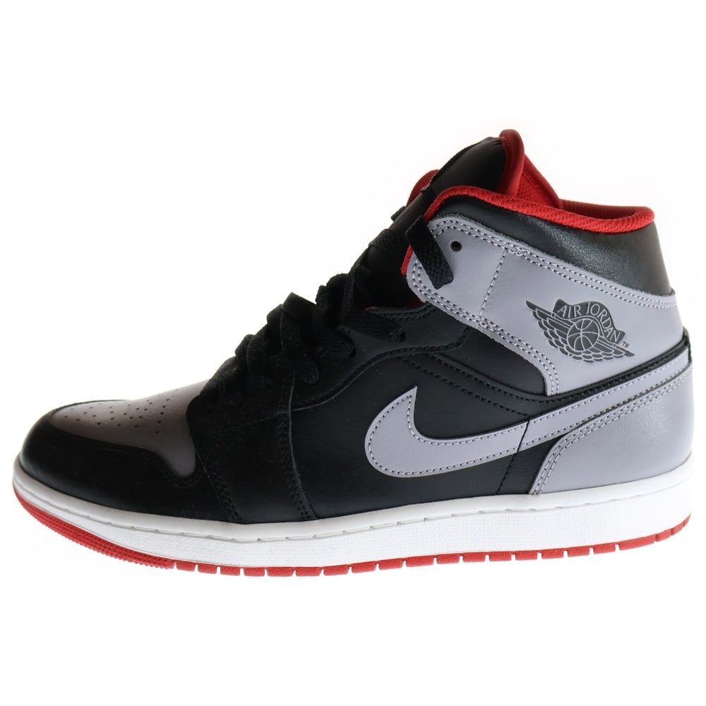NIKE(ナイキ) Air Jordan 1 Mid Black/Cement Grey エアジョーダン1 ミッド ブラック/セメントグレー ミッドカットスニーカー US10/28cm DQ8426-006