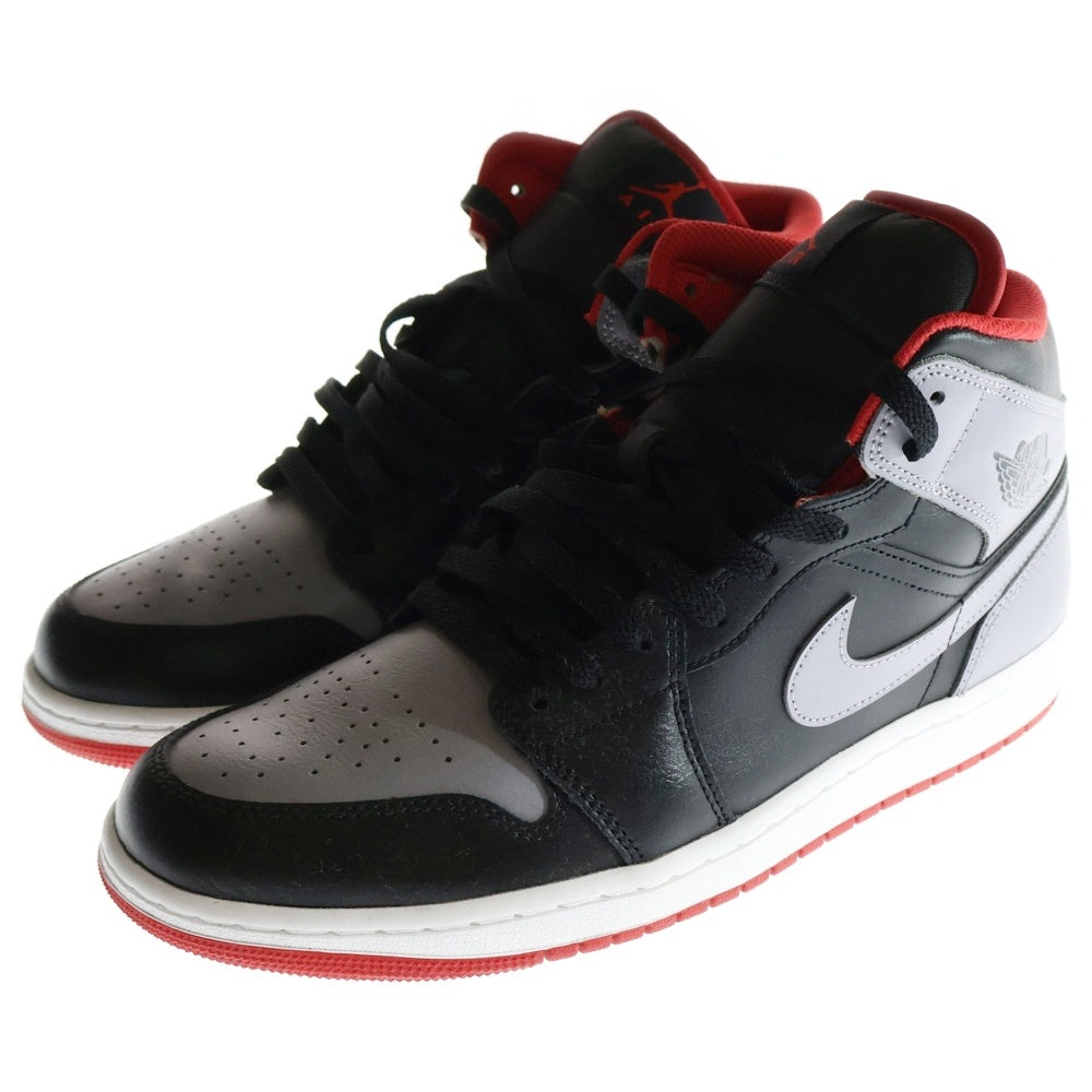 NIKE(ナイキ) Air Jordan 1 Mid Black/Cement Grey エアジョーダン1 ミッド ブラック/セメントグレー ミッドカットスニーカー US10/28cm DQ8426-006