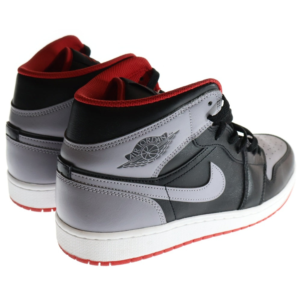 NIKE(ナイキ) Air Jordan 1 Mid Black/Cement Grey エアジョーダン1 ミッド ブラック/セメントグレー ミッドカットスニーカー US10/28cm DQ8426-006