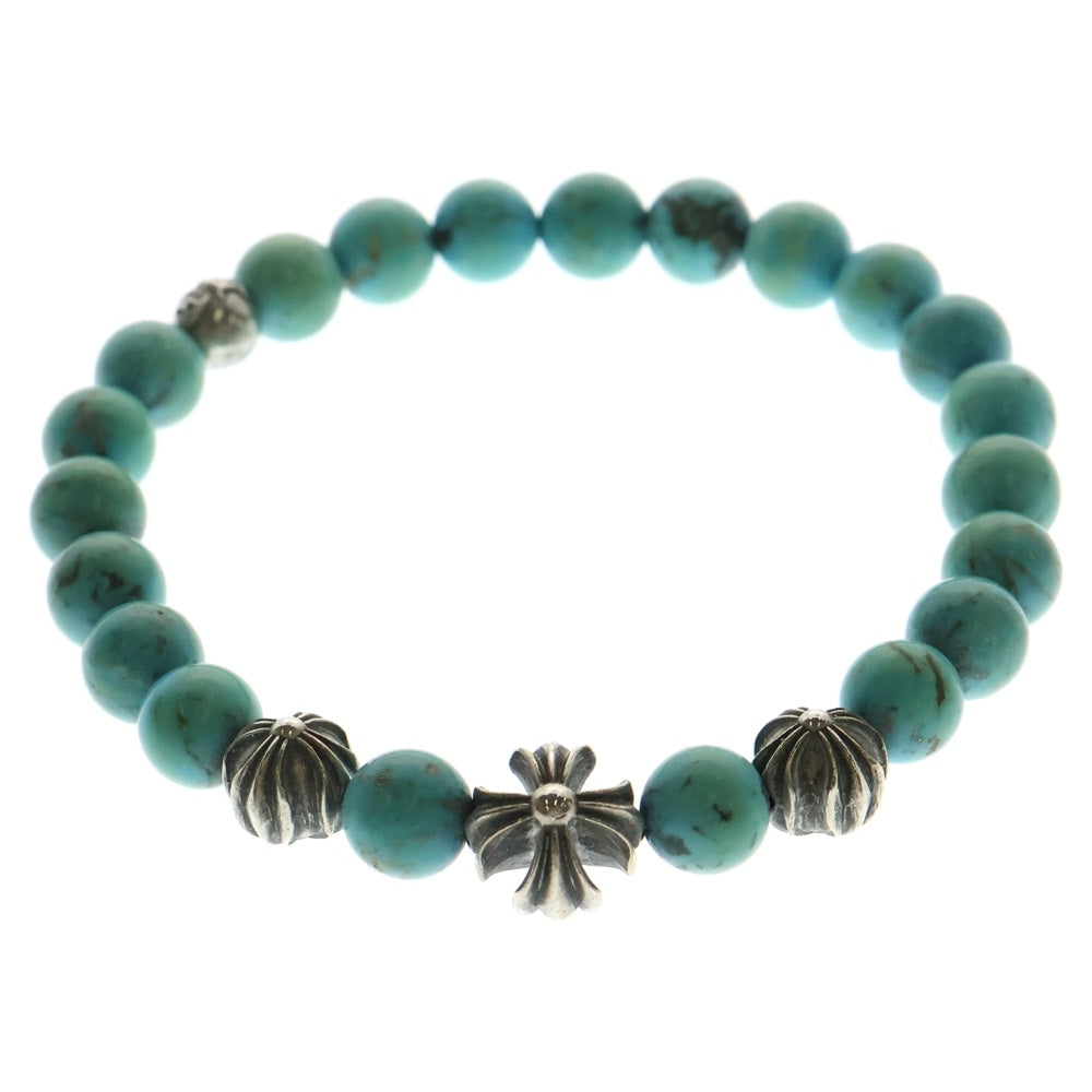 CHROME HEARTS(クロムハーツ) 8mm BEAD ビーズ ブレスレット シルバー/ターコイズ