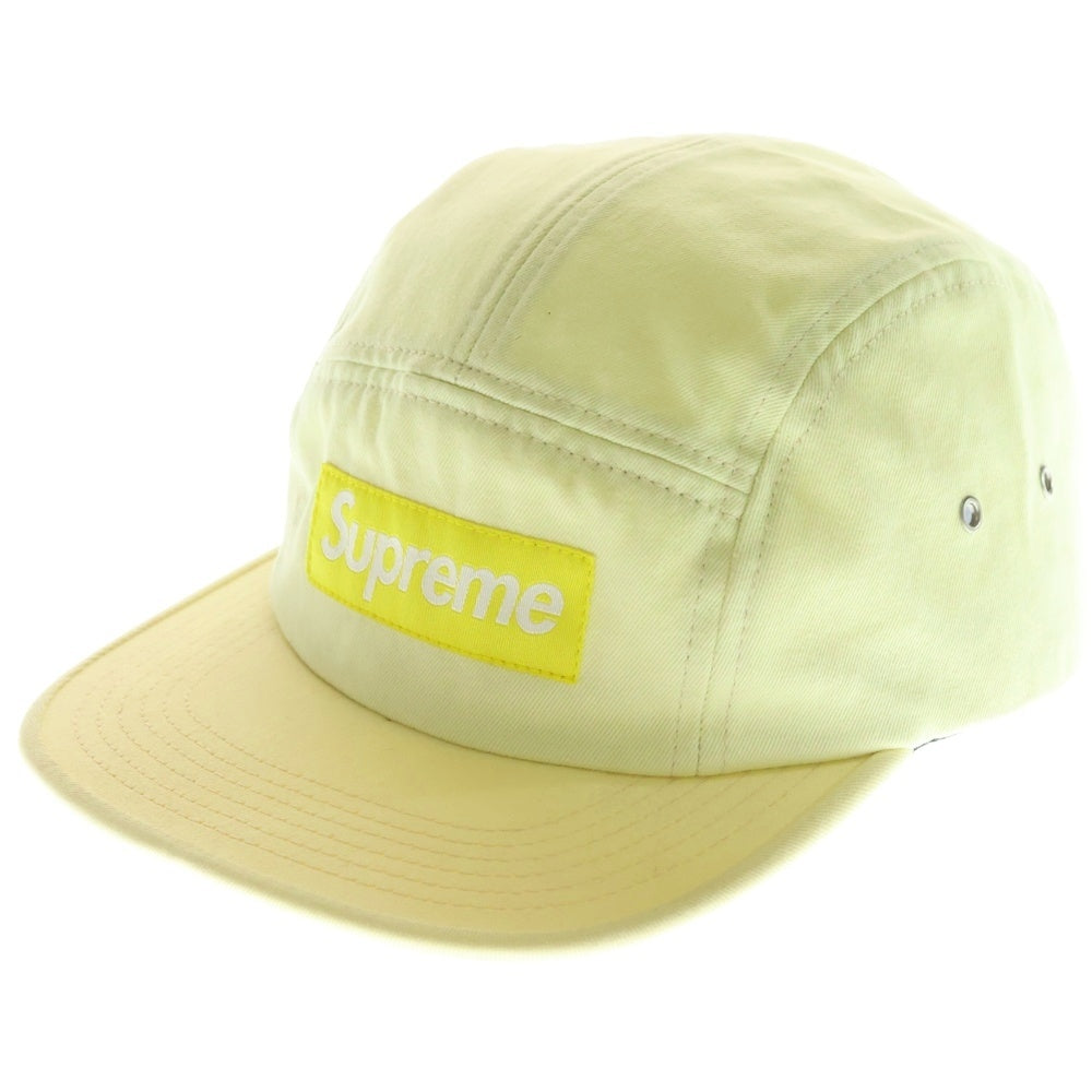 SUPREME(シュプリーム) キャンプキャップ ボックスロゴ 帽子 イエロー
