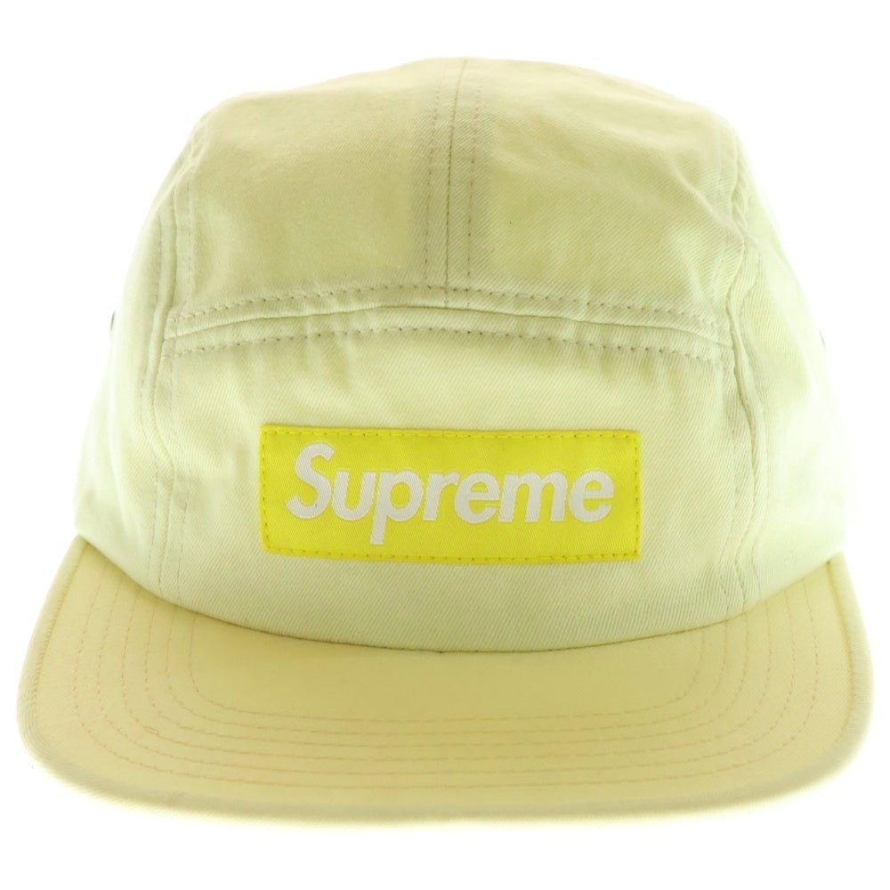 SUPREME(シュプリーム) キャンプキャップ ボックスロゴ 帽子 イエロー