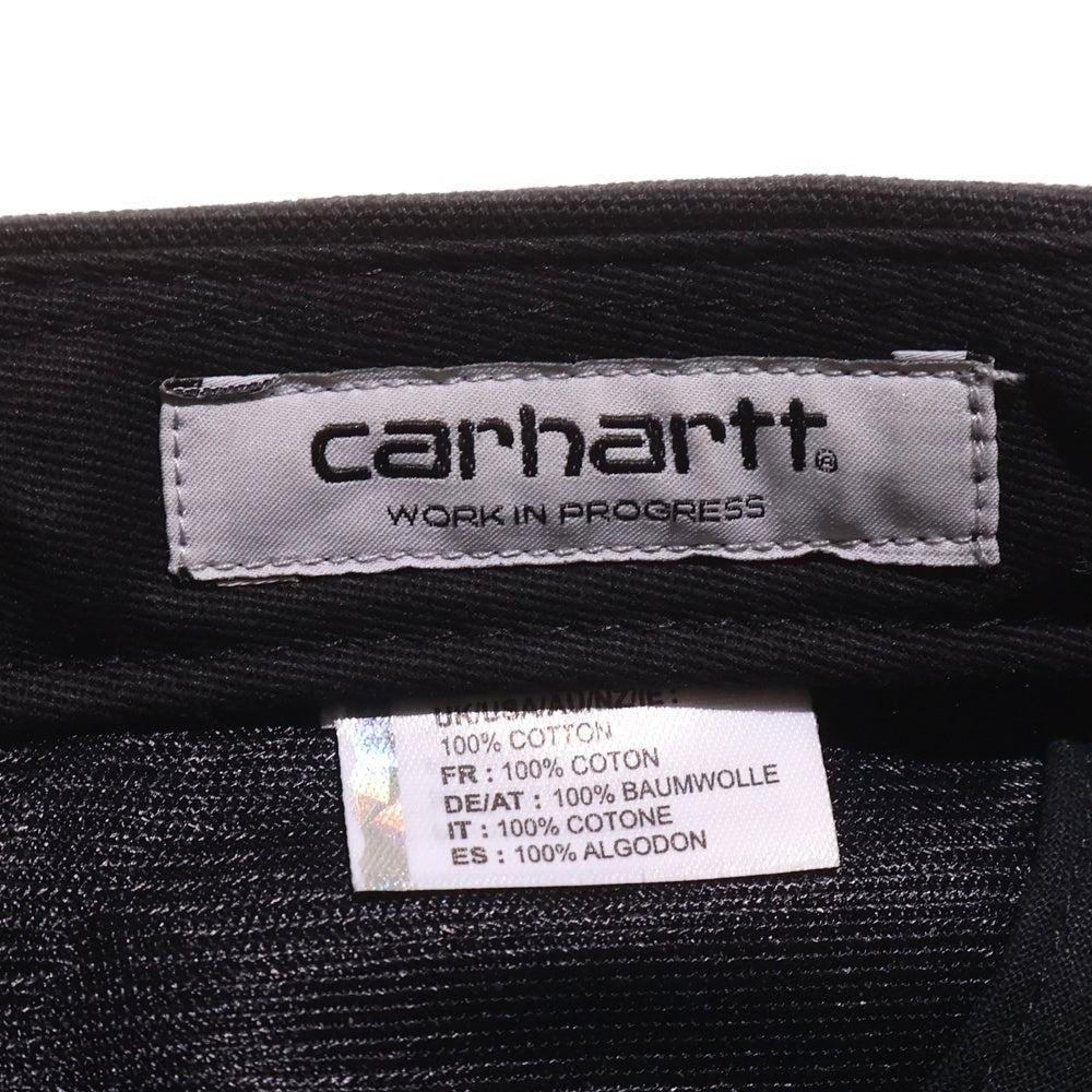 CARHARTT(カーハート) BACKLEY CAP バックレーキャップ ロゴ 帽子 ブラック