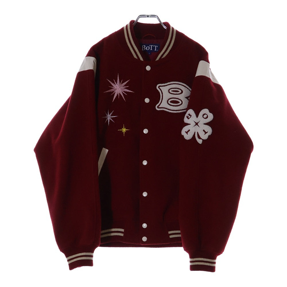 BoTT(ボット) Teddy Varsity Jacket ワッペン スタジャン 233BoTT03 レッド