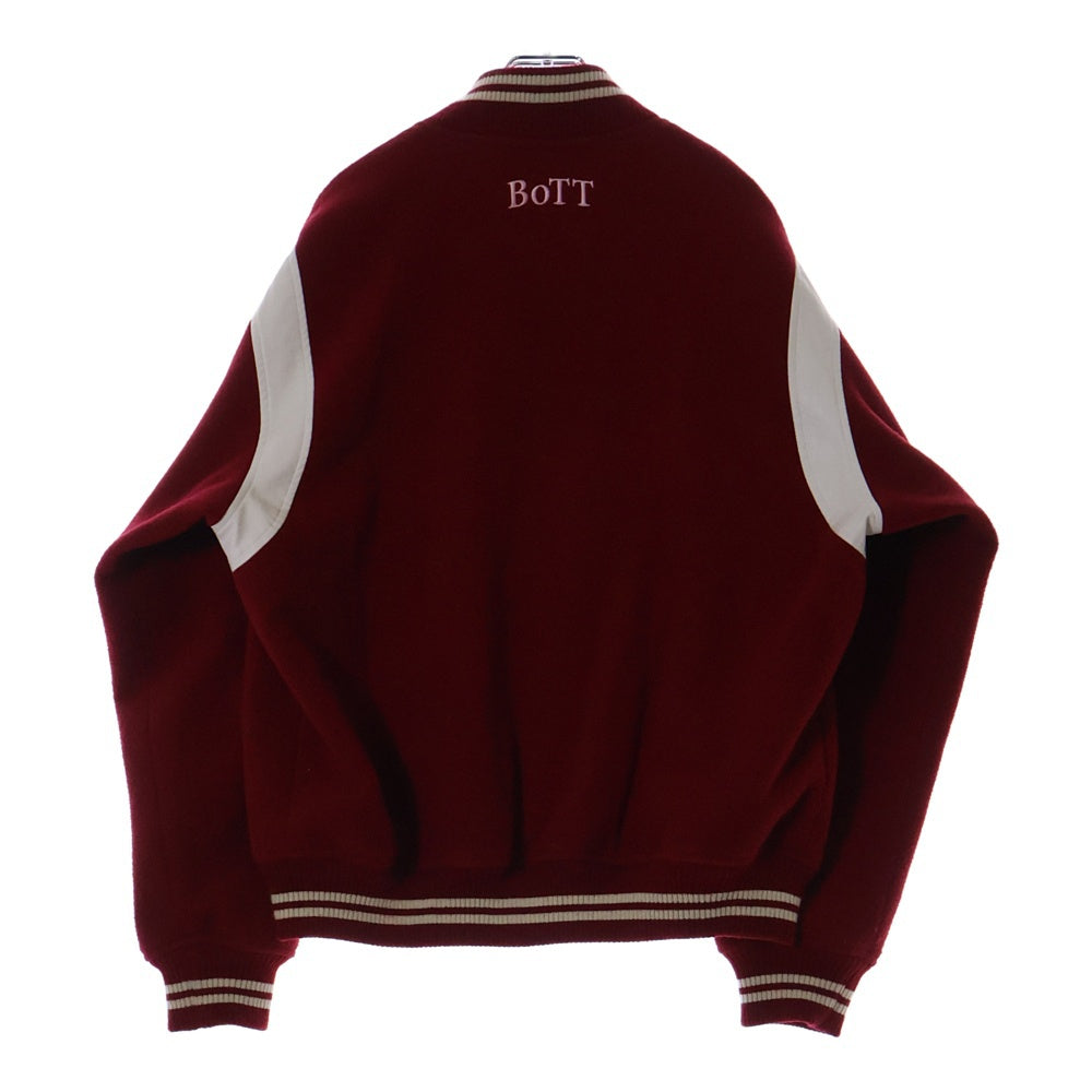 BoTT(ボット) Teddy Varsity Jacket ワッペン スタジャン 233BoTT03 レッド