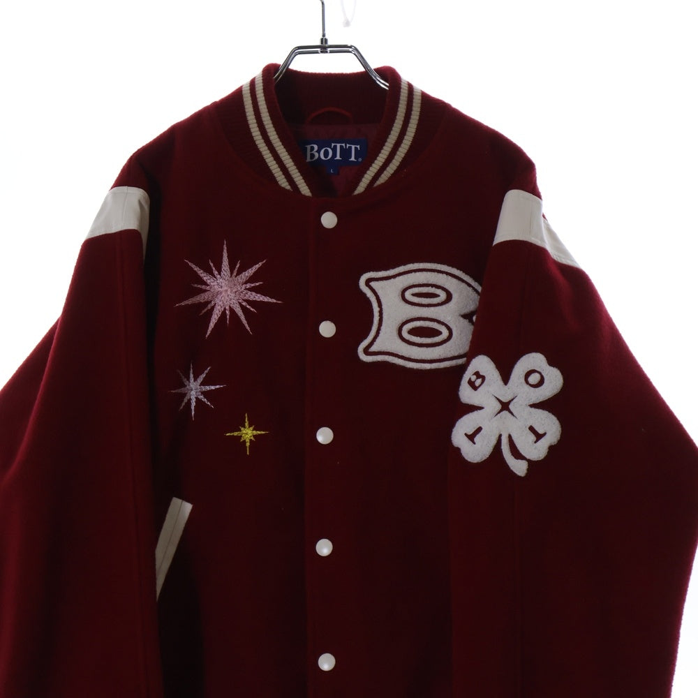 BoTT(ボット) Teddy Varsity Jacket ワッペン スタジャン 233BoTT03 レッド