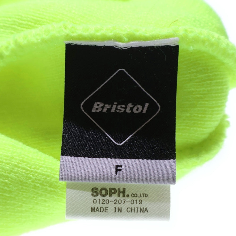 F.C.R.B./F.C.Real Bristol/FCRB(エフシーアールビー/エフシーレアルブリストル) BIG LOGO KNIT CAP ビッグロゴ ニットキャップ ビーニー イエロー FCRB-232091