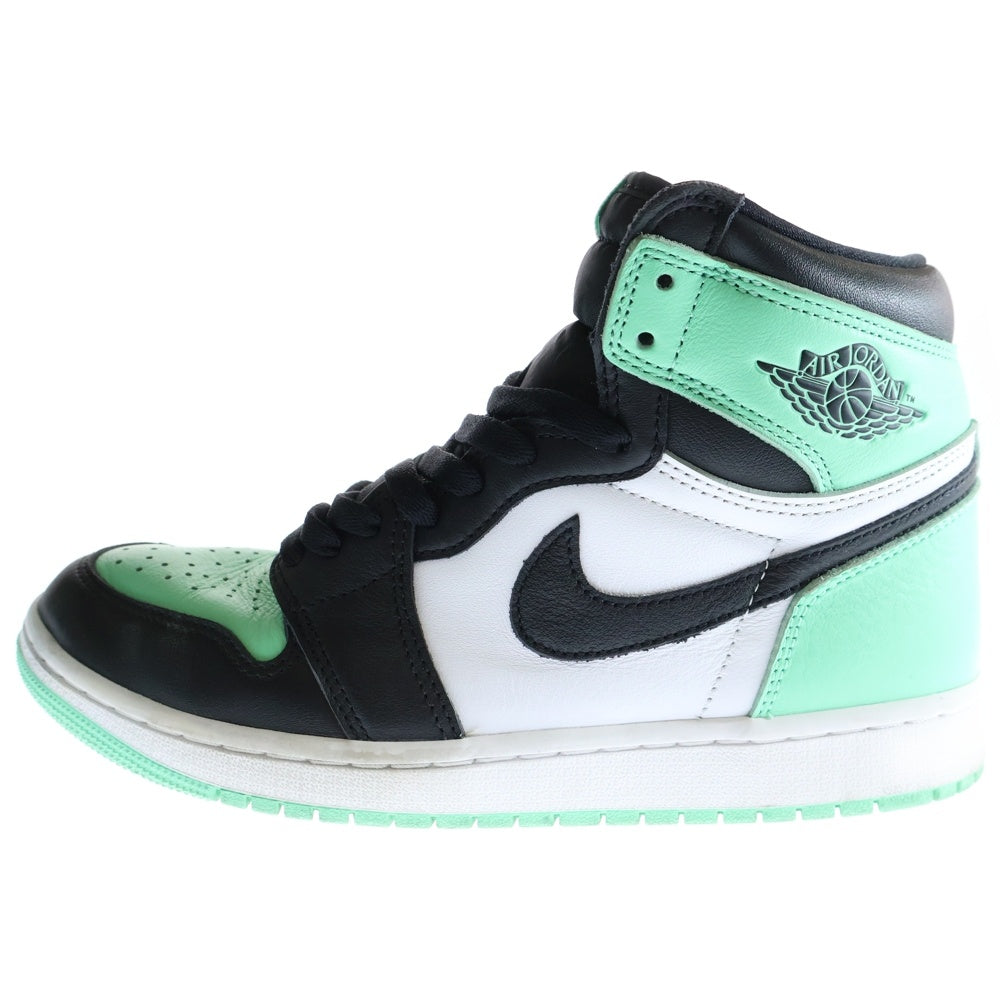 NIKE(ナイキ) Air Jordan 1 High OG Green Glow エアジョーダン1 グリーングロー ハイカットスニーカー ミントグリーン US9/27cm DZ5485-130
