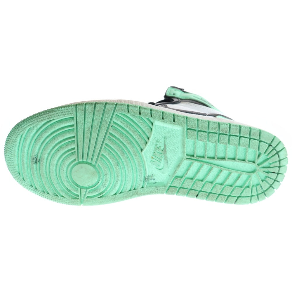 NIKE(ナイキ) Air Jordan 1 High OG Green Glow エアジョーダン1 グリーングロー ハイカットスニーカー ミントグリーン US9/27cm DZ5485-130