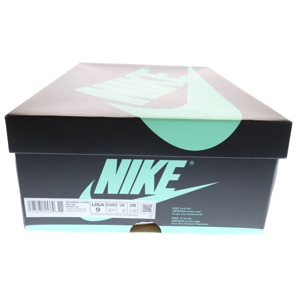NIKE(ナイキ) Air Jordan 1 High OG Green Glow エアジョーダン1 グリーングロー ハイカットスニーカー ミントグリーン US9/27cm DZ5485-130