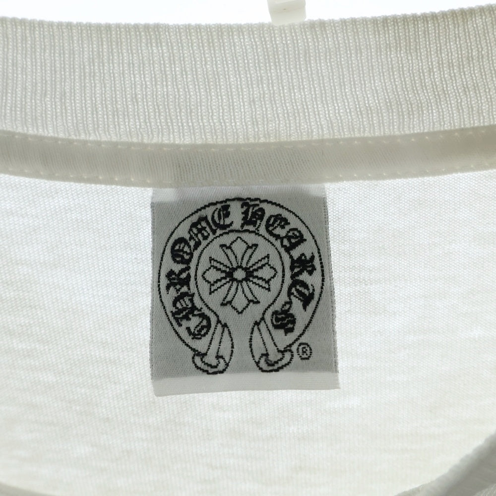 CHROME HEARTS(クロムハーツ) OLD ホースシュー スタープリント クルーネック長袖Tシャツカットソー ホワイト