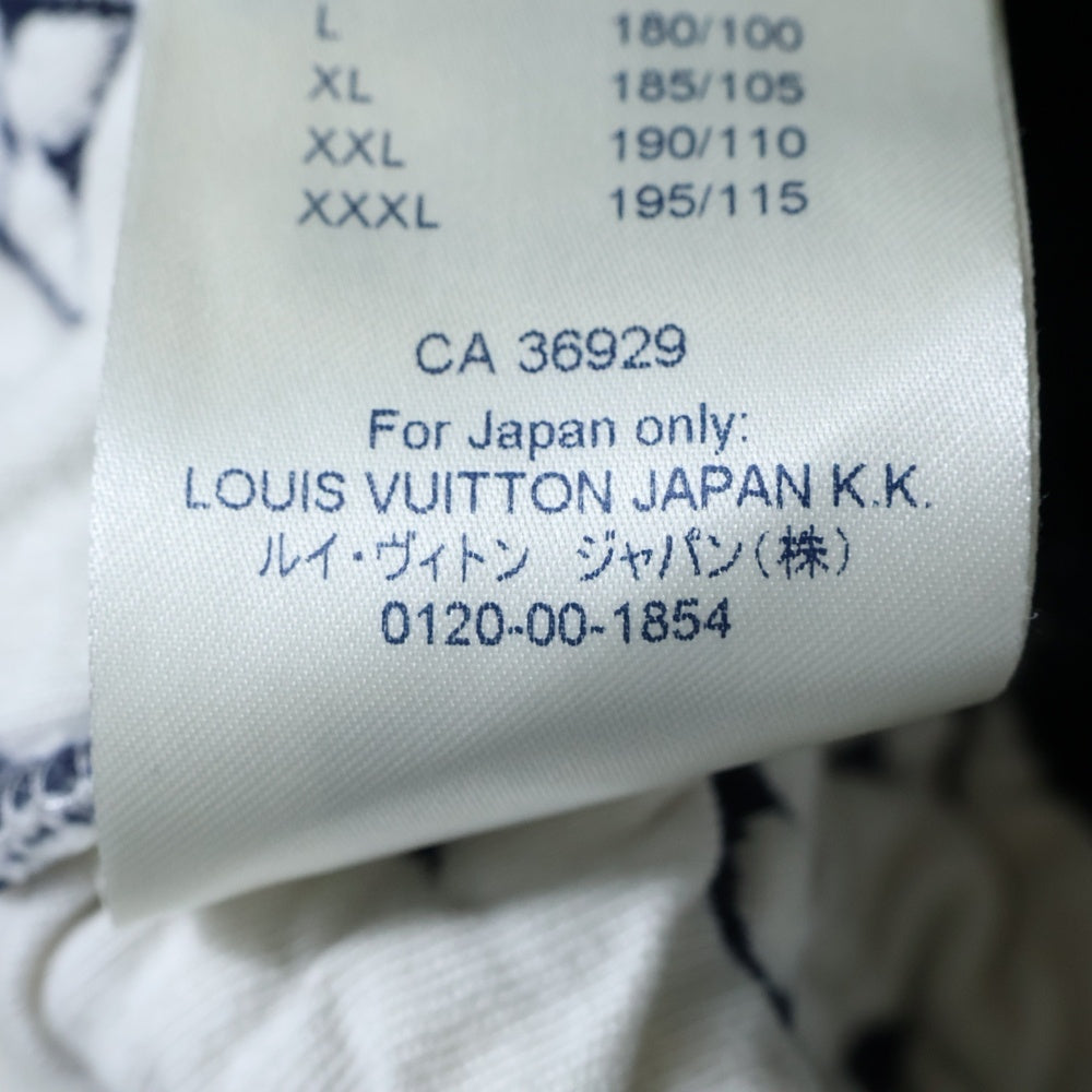 LOUIS VUITTON(ルイヴィトン) フルモノグラムジャカード 長袖クルーネックスウェットトレーナー ネイビー RM211Q TCJ HIY53W