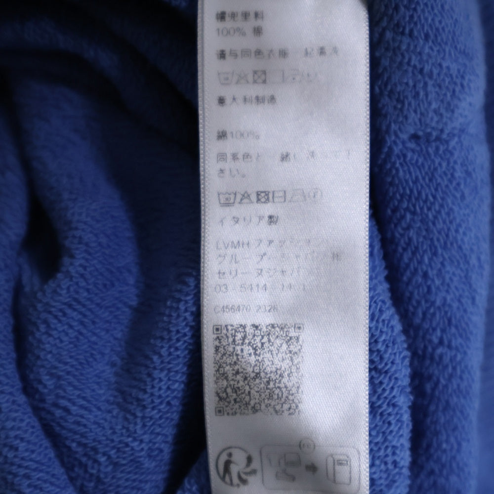 CELINE(セリーヌ) Cotton Fleece Loose Hoodie ルーズフーディー プルオーバーパーカー ブルー 2Y468670Q 07QD