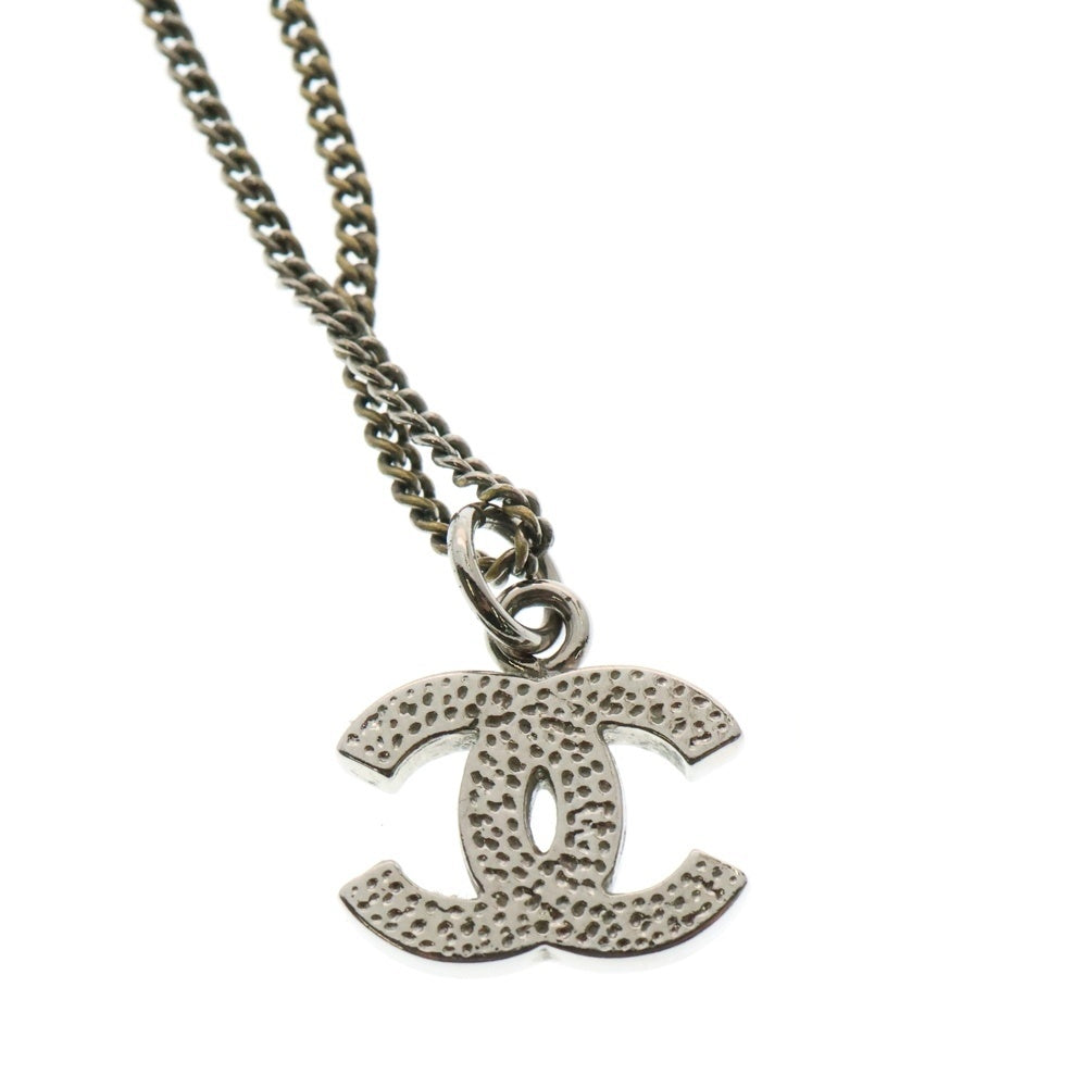 CHANEL(シャネル) ココマーク ラインストーン チェーンネックレス シルバー