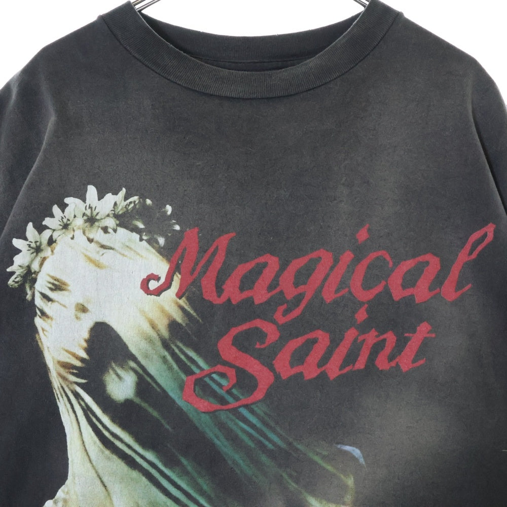 SAINT MICHAEL(セントマイケル) 24SS MAGICAL SAINT クルーネック半袖Tシャツカットソー グレー SM-YS8-0000-006