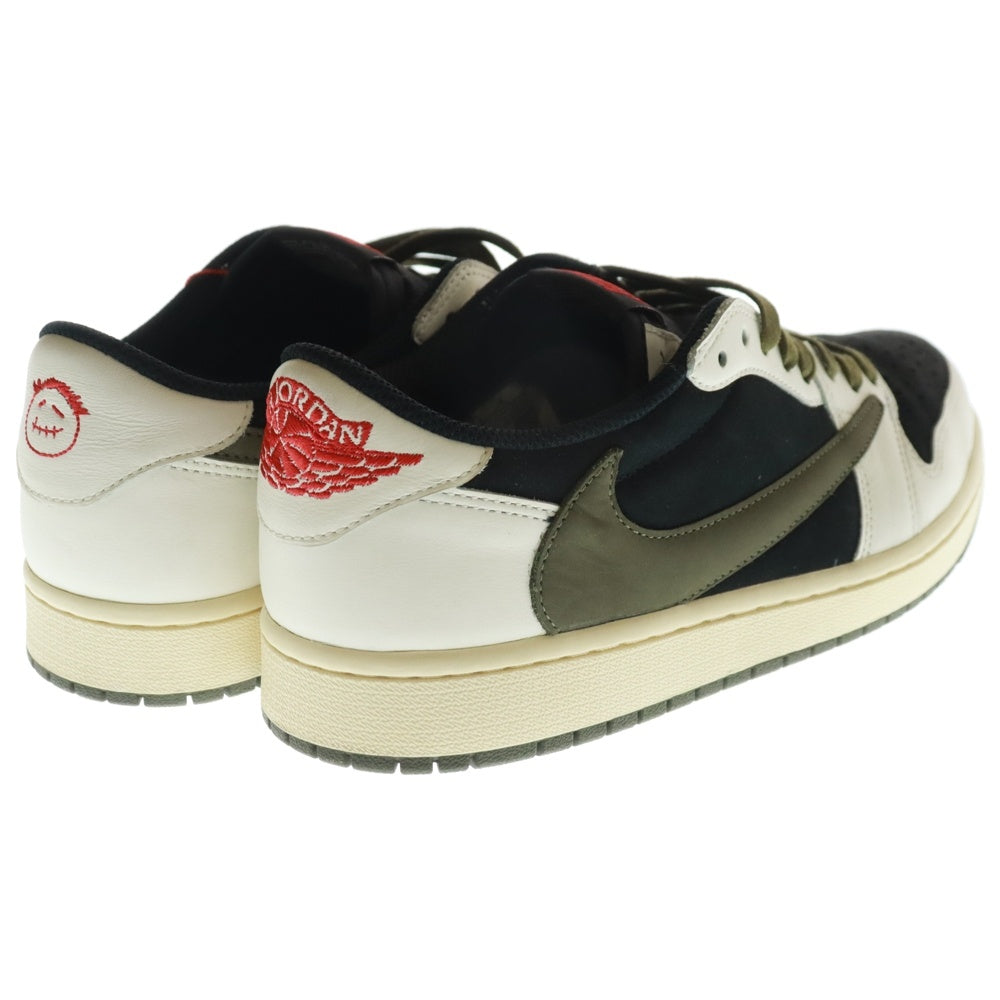 NIKE(ナイキ) ×Travis Scott WMNS Air Jordan 1 Low OG Medium Olive トラヴィススコット ウィメンズ エアジョーダン1 OG ミディアム ローカットスニーカー DZ4137-106