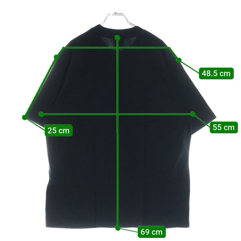 A BATHING APE(アベイシングエイプ) ONE POINT RELAXED FIT TEE クルーネック半袖Tシャツカットソー ブラック 001TEL801301M