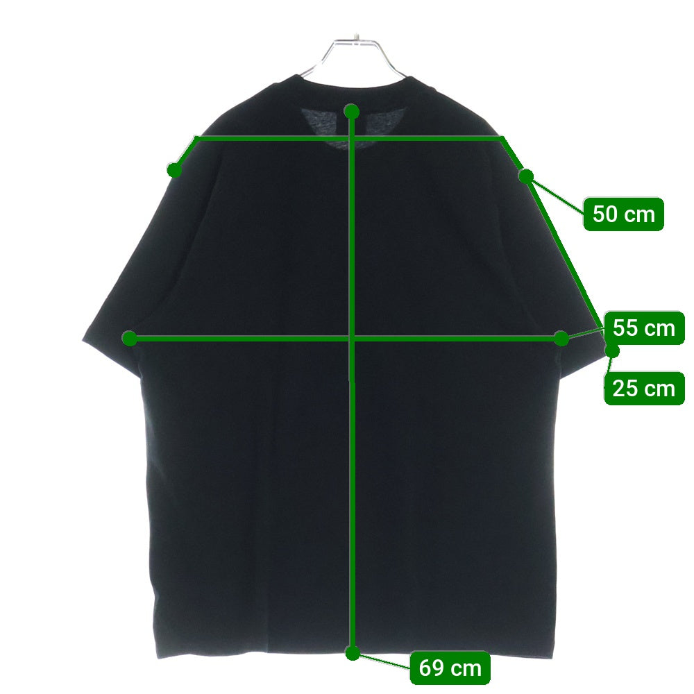A BATHING APE(アベイシングエイプ) ONE POINT RELAXED FIT TEE クルーネック半袖Tシャツカットソー ブラック 001TEL801301M