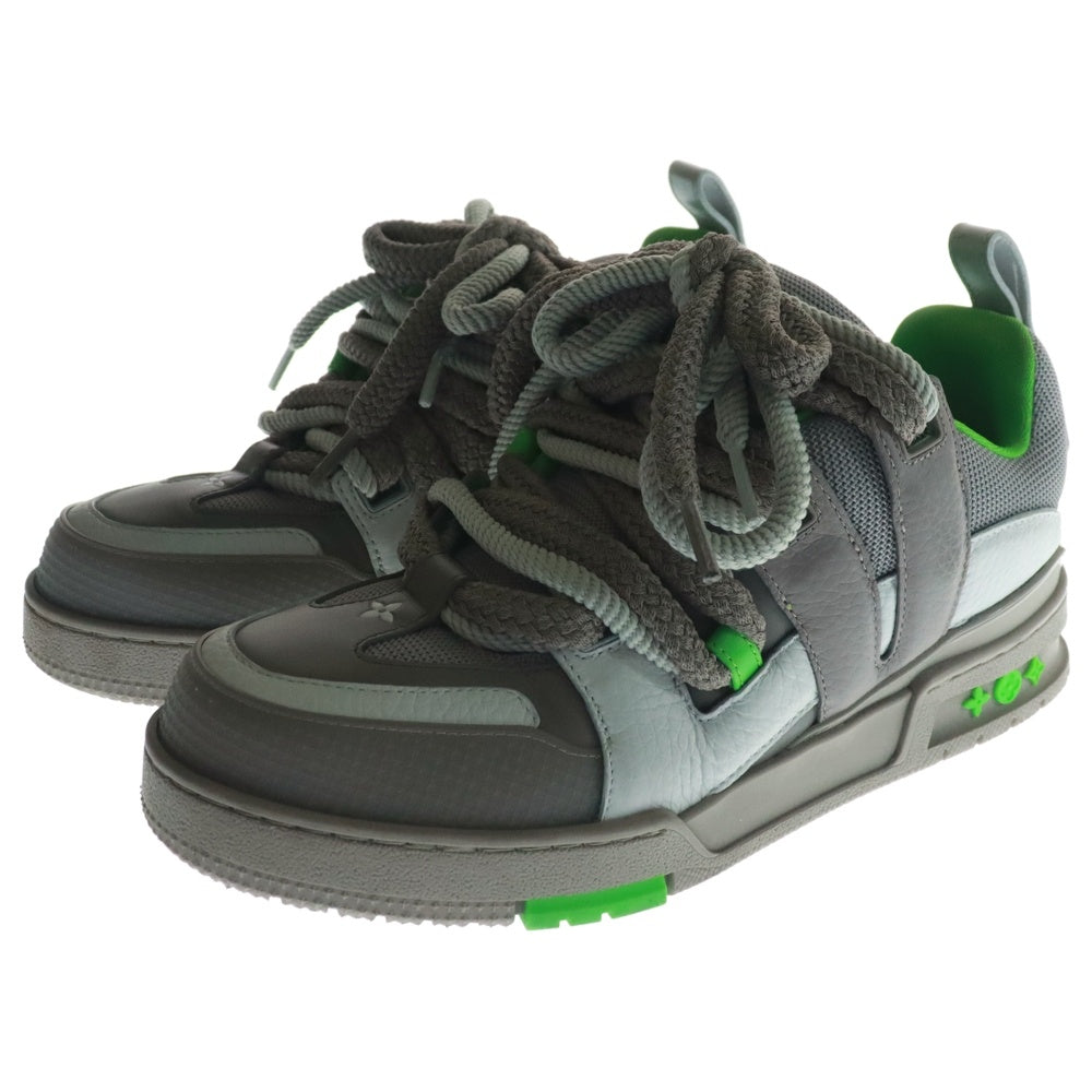 LOUIS VUITTON(ルイヴィトン) 23AW LVスケートライン グリ ローカットスニーカー ベージュ/グリーン 1ABZ4P/VL0253
