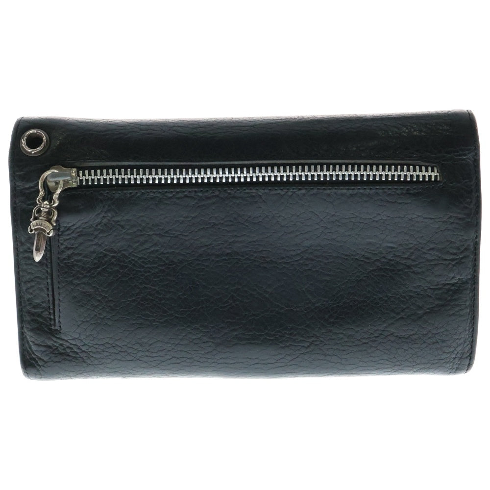 CHROME HEARTS(クロムハーツ) WAVE ウェーブ レザーウォレット 財布 ブラック BCA374