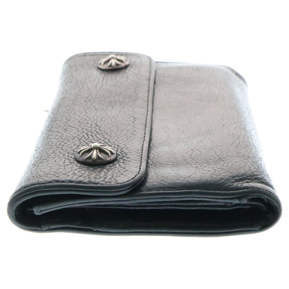 CHROME HEARTS(クロムハーツ) WAVE ウェーブ レザーウォレット 財布 ブラック BCA374