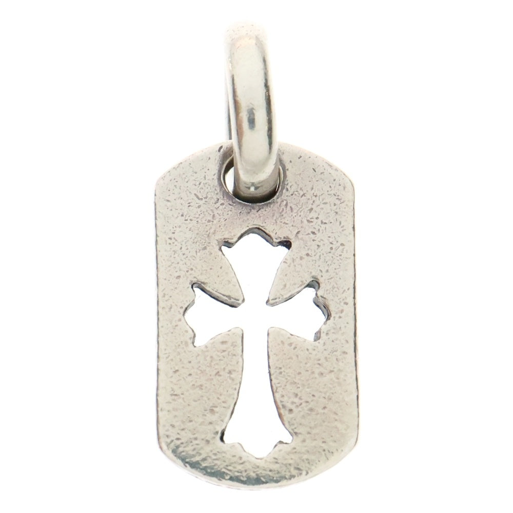 CHROME HEARTS(クロムハーツ) DT TNY CO CRS タイニーカットアウトクロスドッグタグ チャーム ペンダントトップ シルバー BCA252