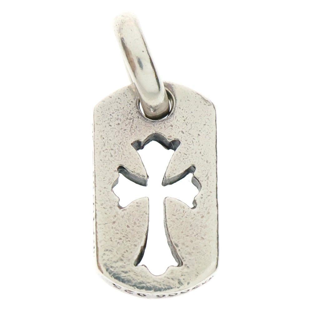 CHROME HEARTS(クロムハーツ) DT TNY CO CRS タイニーカットアウトクロスドッグタグ チャーム ペンダントトップ シルバー BCA252