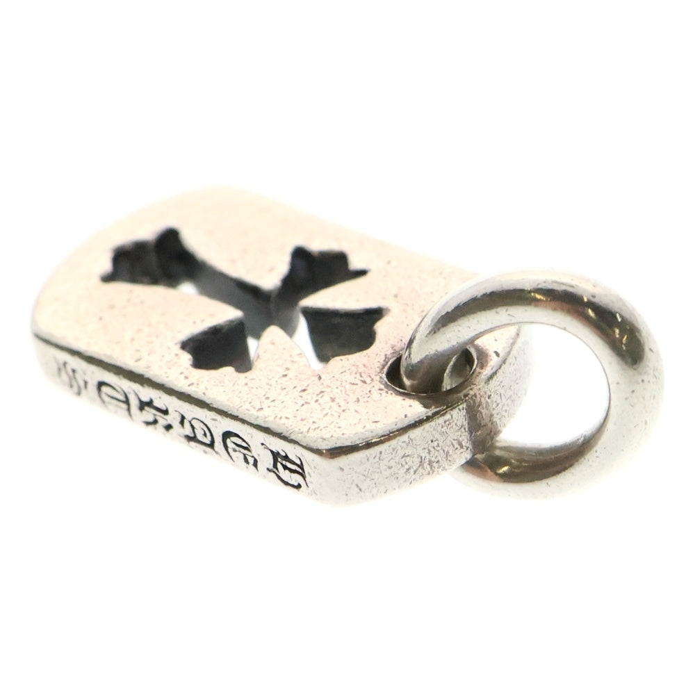 CHROME HEARTS(クロムハーツ) DT TNY CO CRS タイニーカットアウトクロスドッグタグ チャーム ペンダントトップ シルバー BCA252