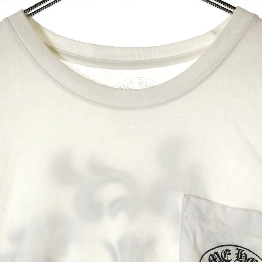 CHROME HEARTS(クロムハーツ) ホノルル限定 Honolulu Back Cross Tee ホノルルバッククロスプリント クルーネック半袖Tシャツカットソー ホワイト