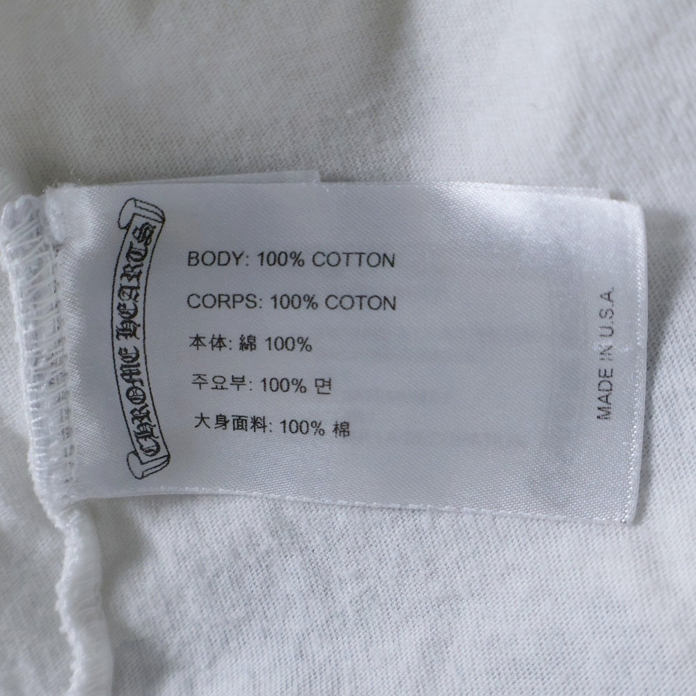 CHROME HEARTS(クロムハーツ) ホノルル限定 Honolulu Back Cross Tee ホノルルバッククロスプリント クルーネック半袖Tシャツカットソー ホワイト