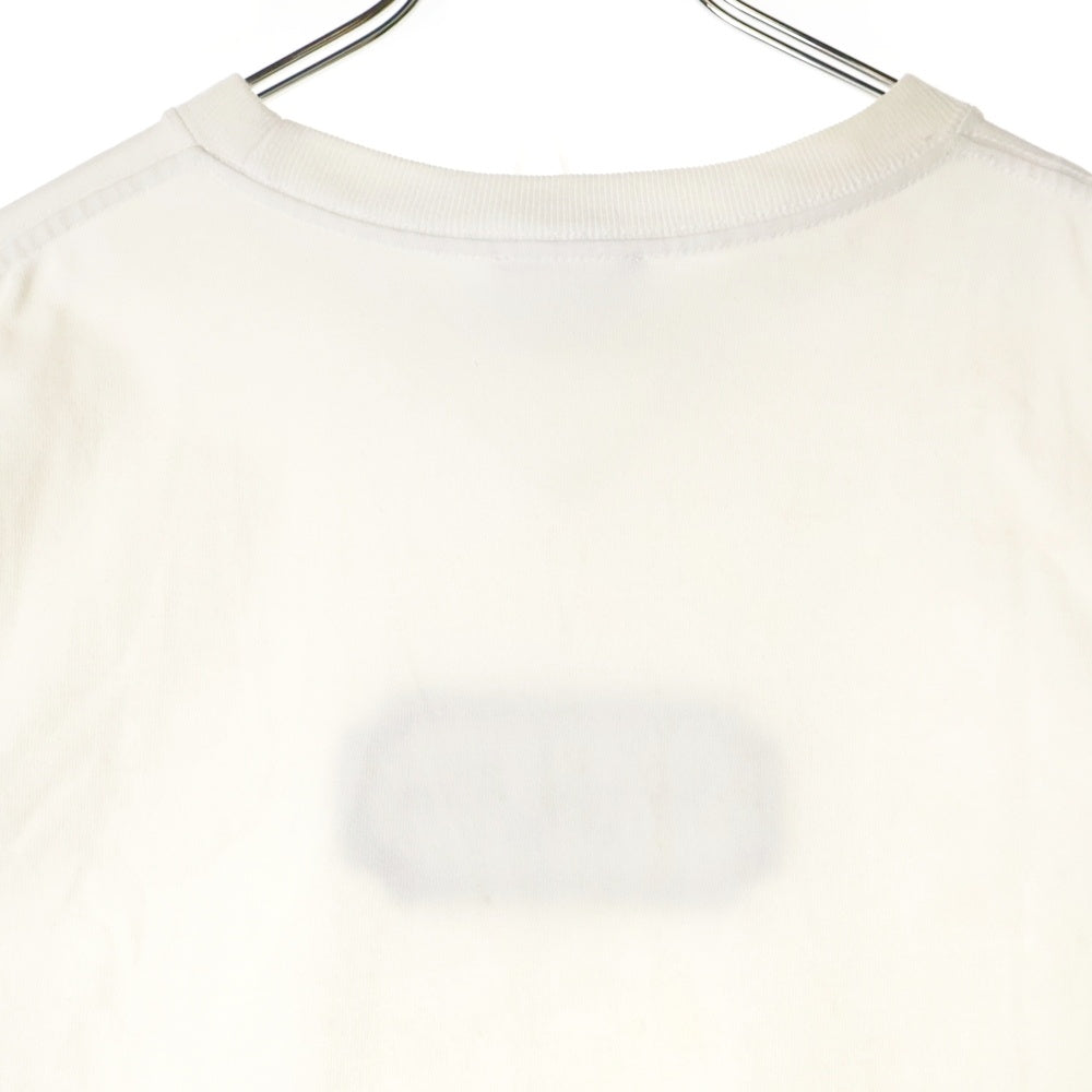 DIOR(ディオール) ロゴエンブロイダリー クルーネック半袖Tシャツカットソー ホワイト 243J685B0554