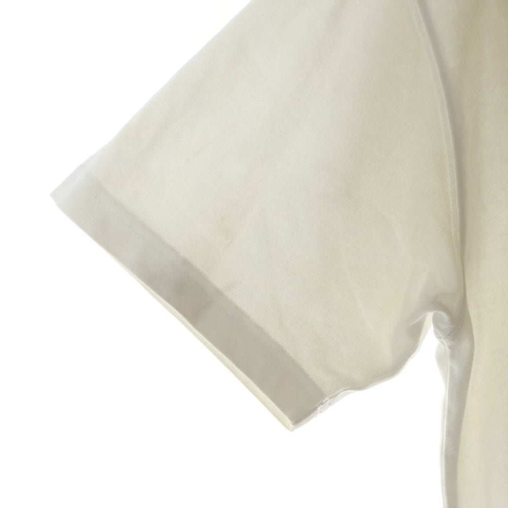 DIOR(ディオール) ロゴエンブロイダリー クルーネック半袖Tシャツカットソー ホワイト 243J685B0554