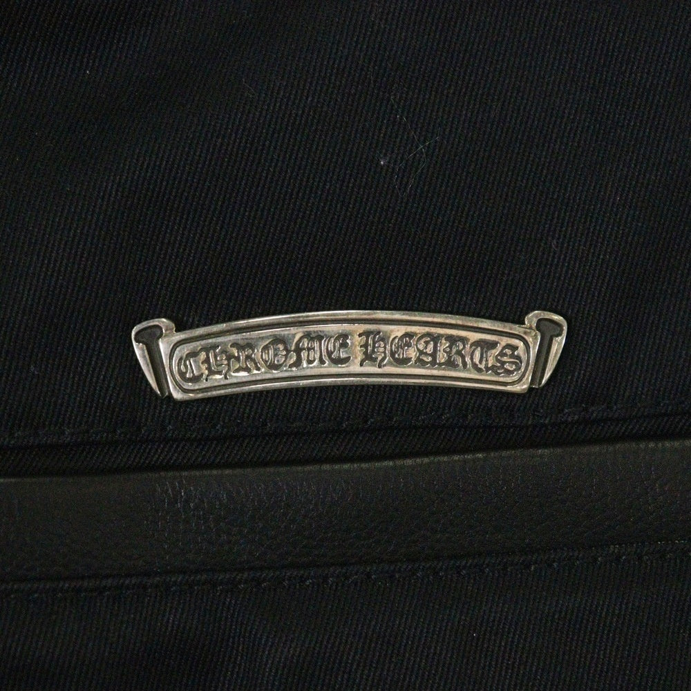 CHROME HEARTS(クロムハーツ) CHINOS CEMCRPATCH マルチカラークロスパッチ チノパンツ ブラック