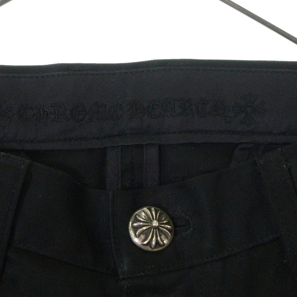 CHROME HEARTS(クロムハーツ) CHINOS CEMCRPATCH マルチカラークロスパッチ チノパンツ ブラック