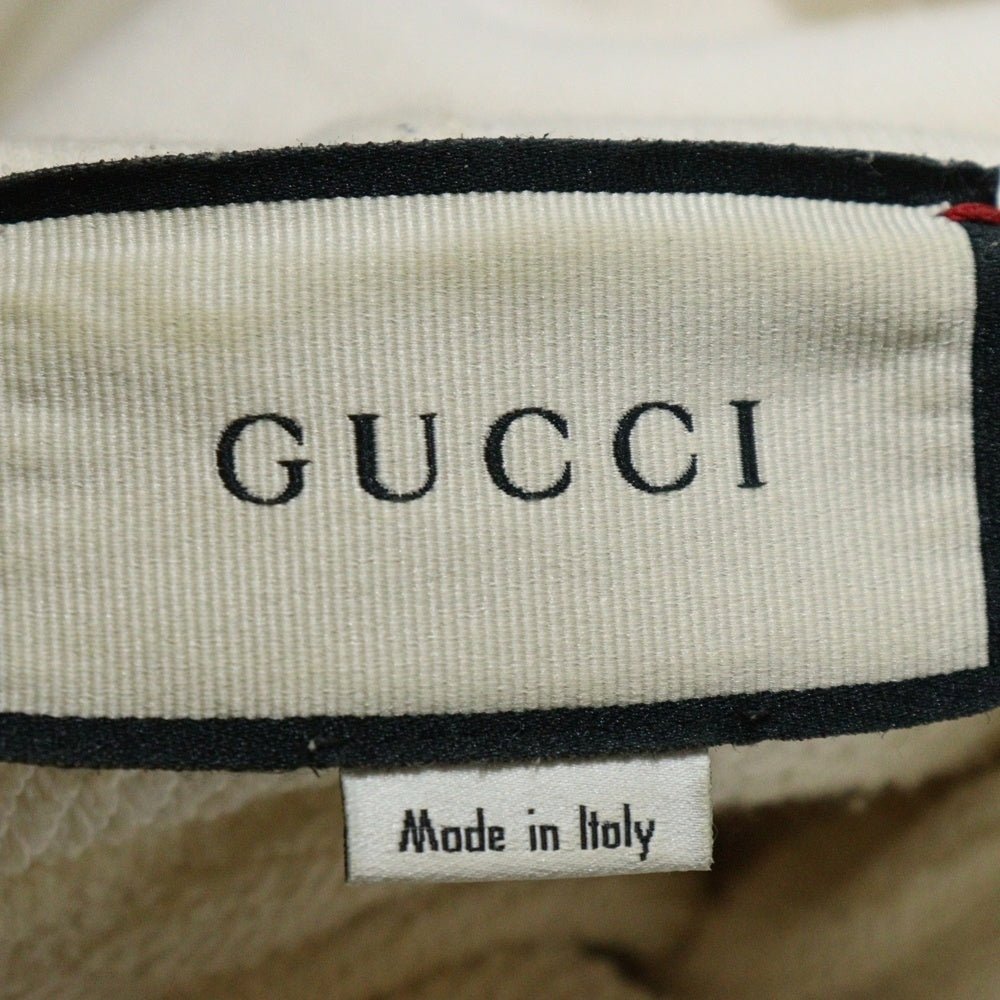 GUCCI(グッチ) BOUTIQUE フロントプリント プルオーバーパーカー ホワイト