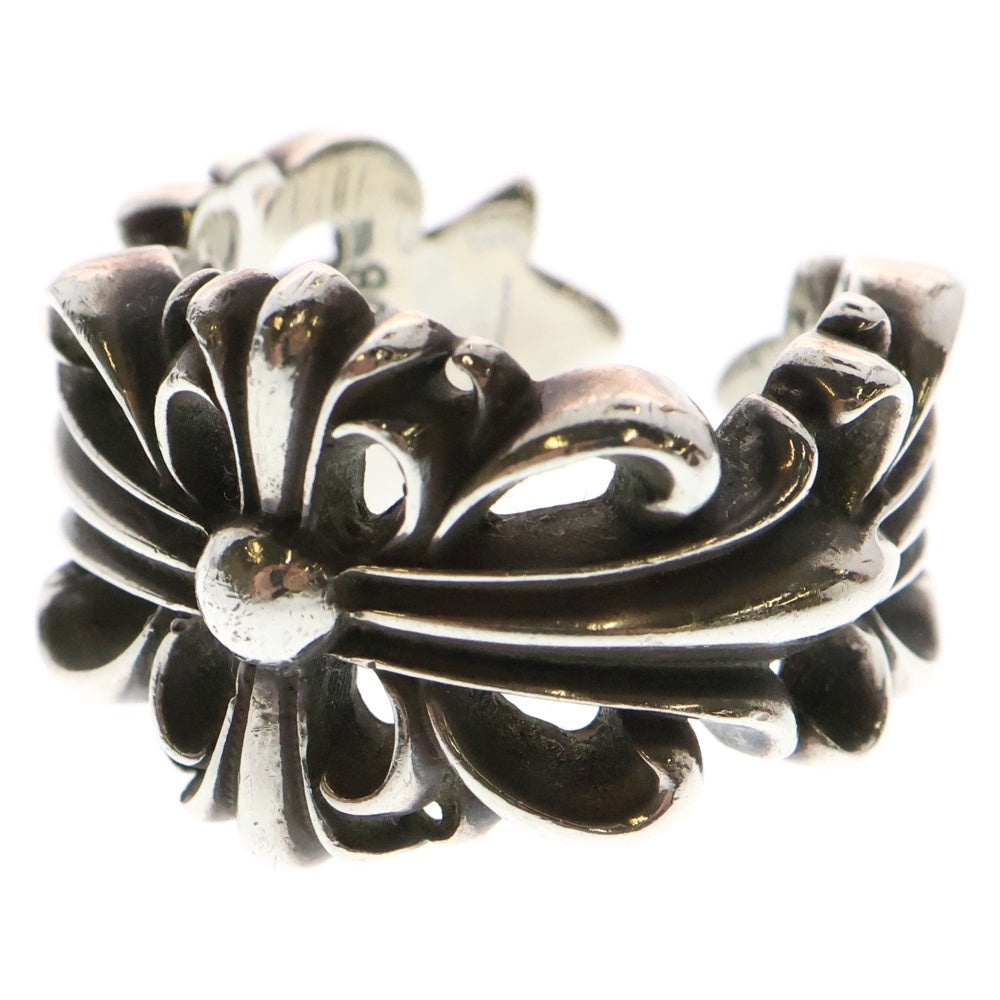 CHROME HEARTS(クロムハーツ) DBL FLRL CRS ダブルフローラルクロス リング シルバー BCA390
