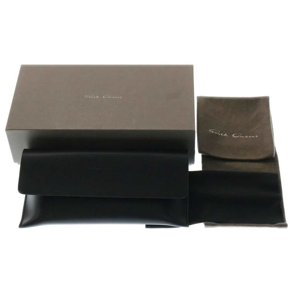 Rick Owens(リックオウエンス) 25SS DOCUMENTA SUNGLASSES ドクメンタ スクエアサングラス アイウェア ブラック RG0000002GBLKB