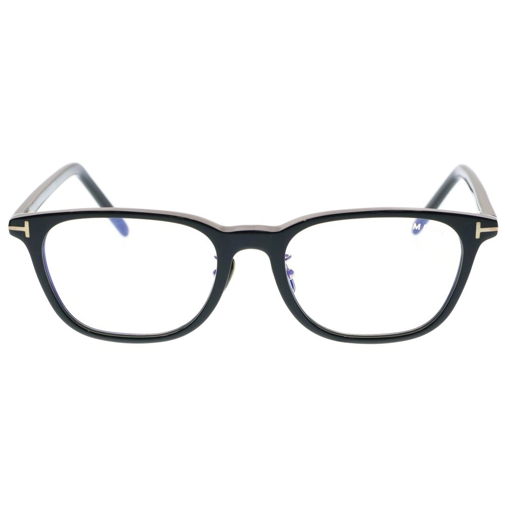 TOM FORD(トムフォード) ブルーライトカット ウェリントンアイウェア 眼鏡 ブラック/ゴールド TF5860-D-B