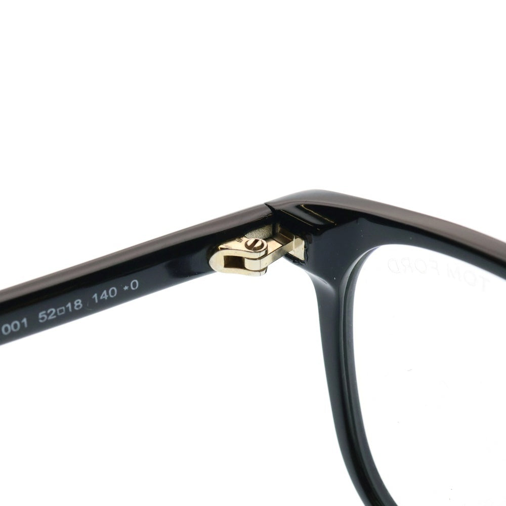 TOM FORD(トムフォード) ブルーライトカット ウェリントンアイウェア 眼鏡 ブラック/ゴールド TF5860-D-B