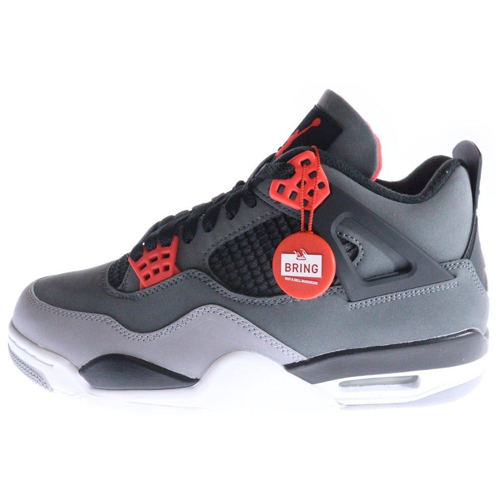 NIKE(ナイキ) Air Jordan 4 Retro Infrared 23 エアジョーダン4 レトロ インフラレッド23 ハイカットスニーカー グレー US7/25cm DH6927-061