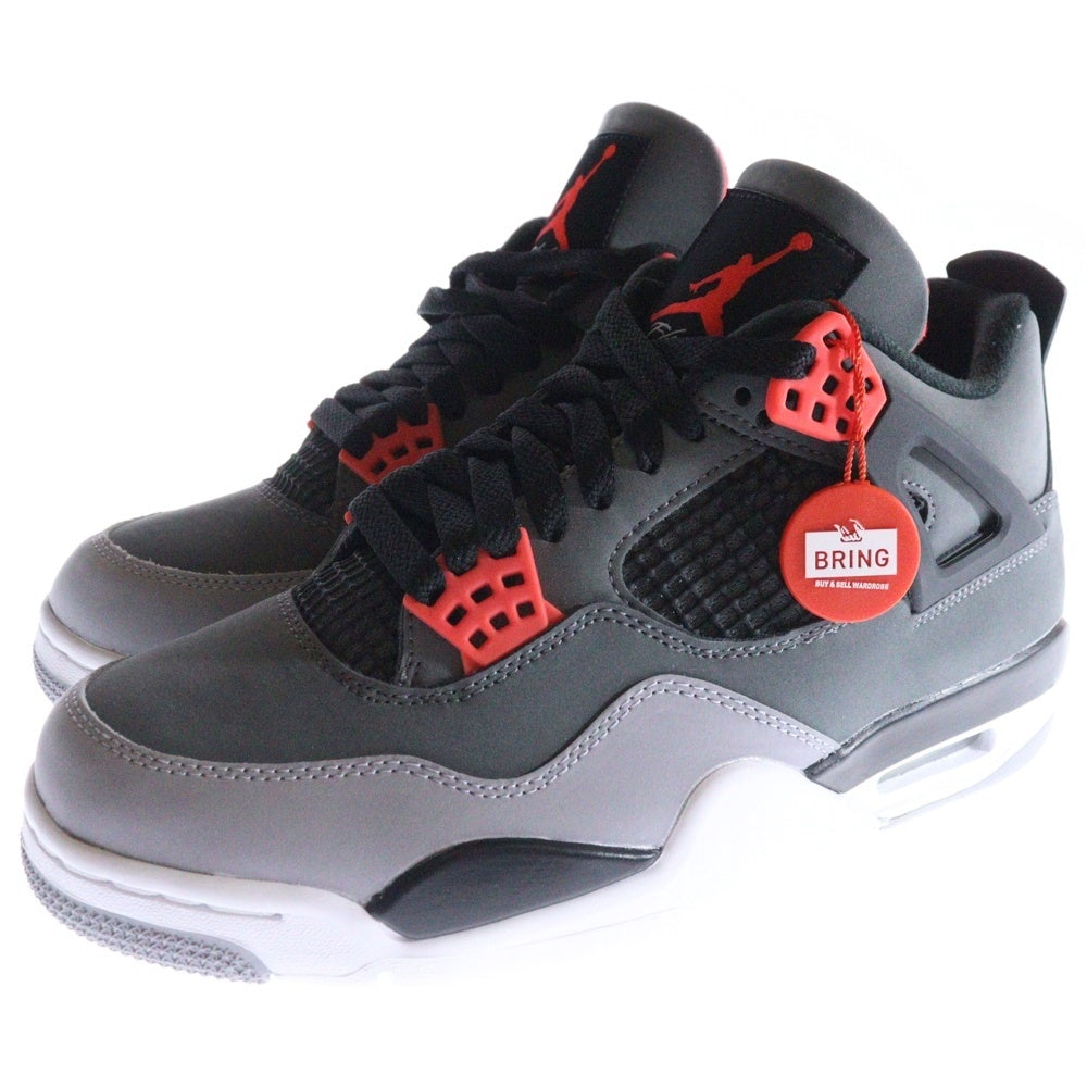 NIKE(ナイキ) Air Jordan 4 Retro Infrared 23 エアジョーダン4 レトロ インフラレッド23 ハイカットスニーカー グレー US7/25cm DH6927-061
