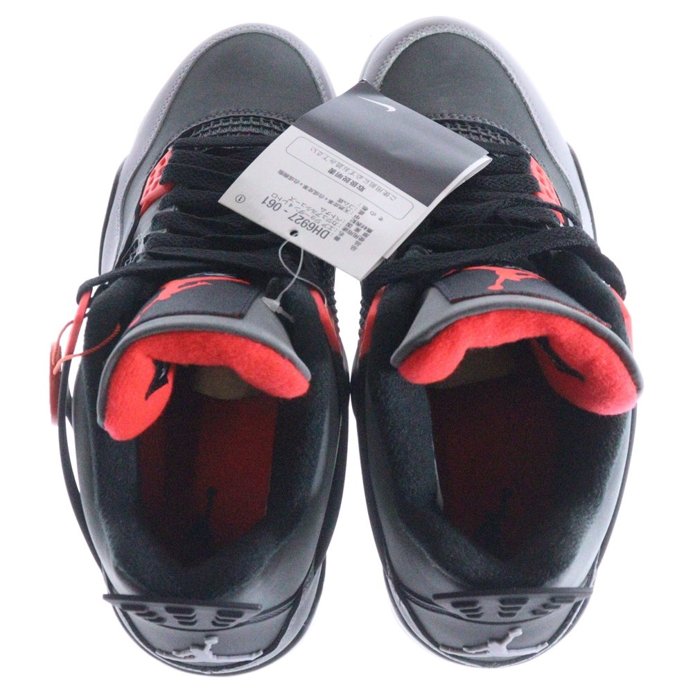 NIKE(ナイキ) Air Jordan 4 Retro Infrared 23 エアジョーダン4 レトロ インフラレッド23 ハイカットスニーカー グレー US7/25cm DH6927-061