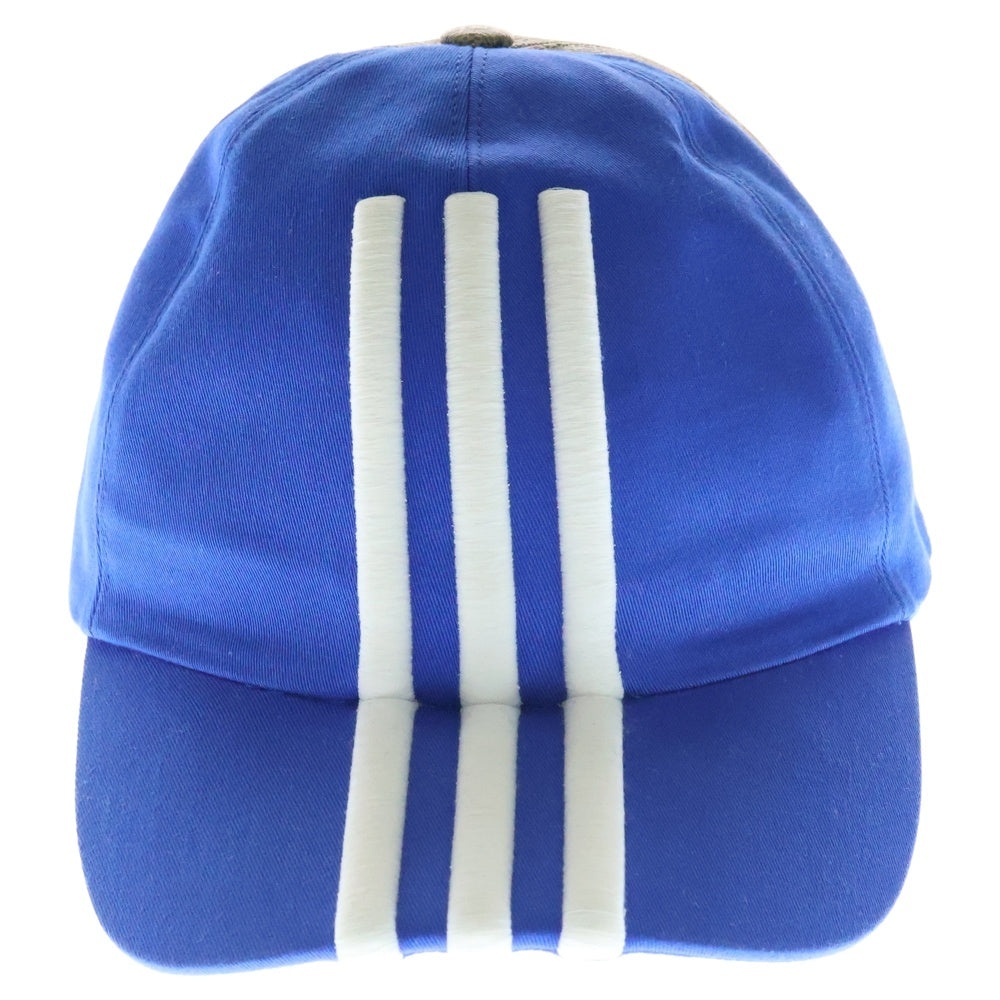 GUCCI(グッチ) ×adidas GGスプリーム ダブルバイザー ベースボールキャップ ベージュ/ブルー 719406