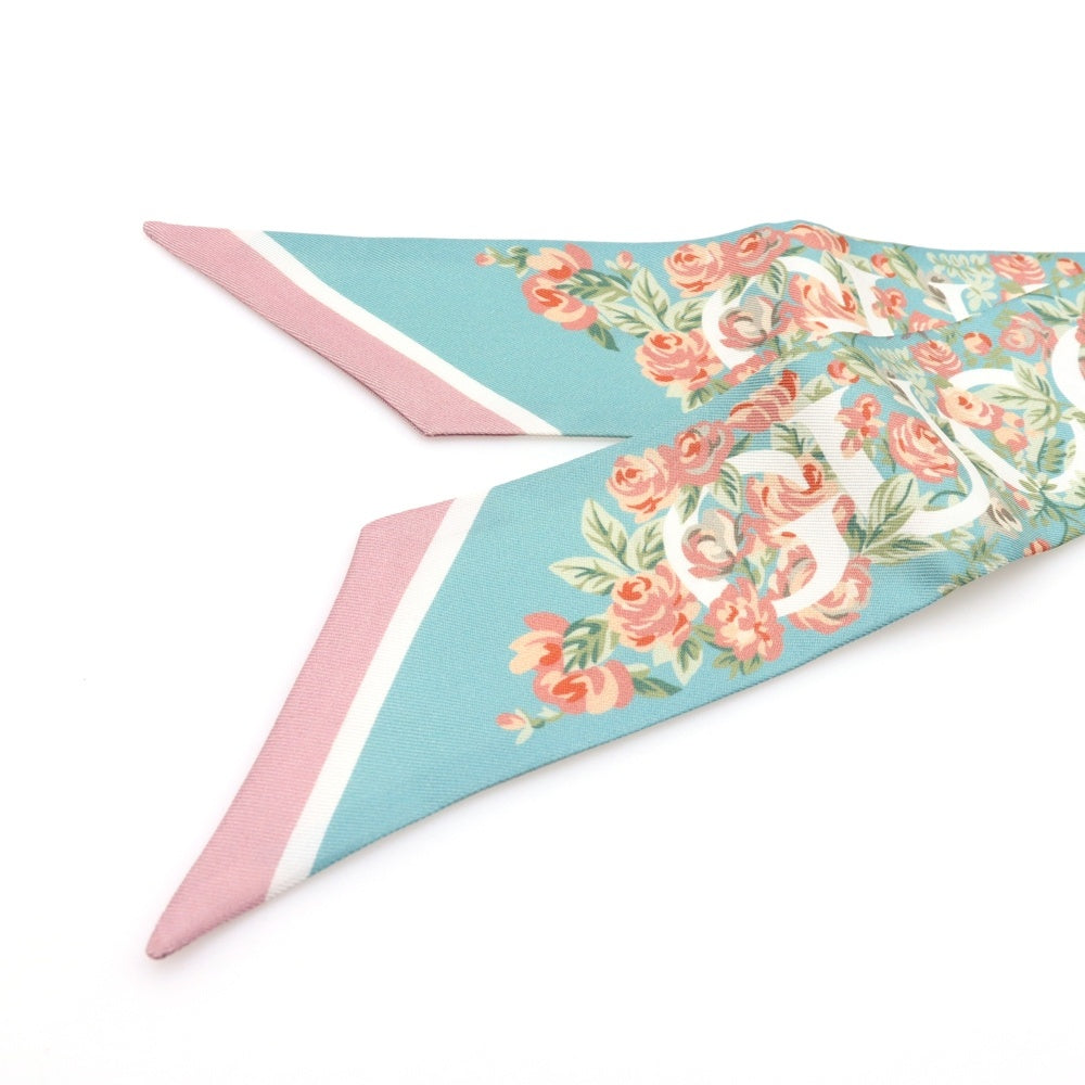 GUCCI(グッチ) 花柄 プリント シルク ネックボウ レディース マルチカラー 783189 3G001