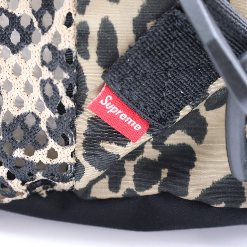SUPREME(シュプリーム) Mesh Small Backpack Leopatd メッシュ スモール バックパック レオパード アイボリー/ブラック