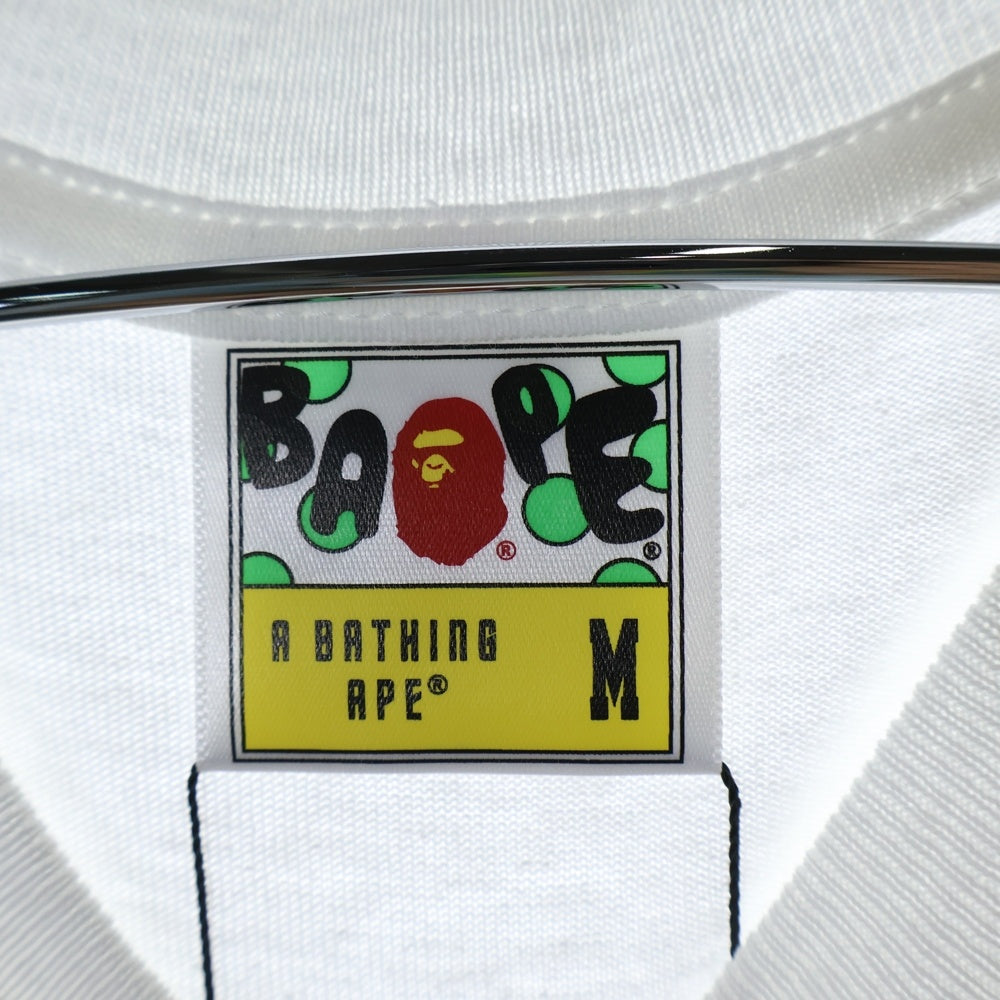 A BATHING APE(アベイシングエイプ) CITY CAMO COLLEGE TEE クルーネック半袖Tシャツカットソー ホワイト/グレー 001TEL801026M