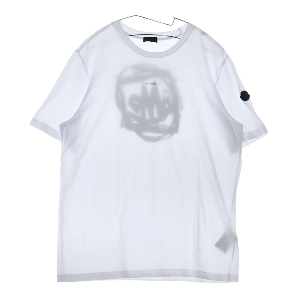 MONCLER(モンクレール) SS T-SHIRT バックプリント クルーネック半袖Tシャツカットソー ホワイト J10918C00032 89A17
