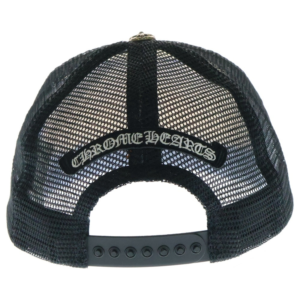 CHROME HEARTS(クロムハーツ) King Taco Trucker Cap キングタコ トラッカーキャップ クロスボールボタン メッシュ帽子 ブラック/ホワイト